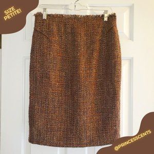 Jones New York Brown Tweed Skirt